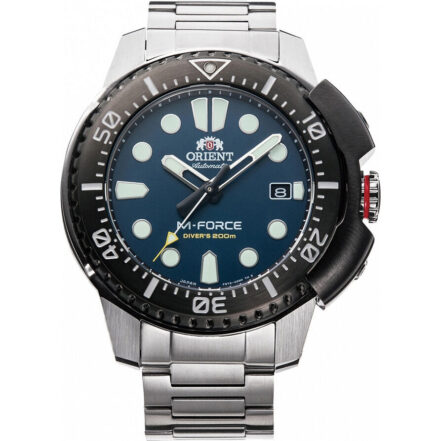 Orient M-Force AC0L Sports Stainless Steel Blue Dial Automatic Diver's RA-AC0L07L00B 200M Men's Watch