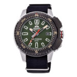 Orient M-Force Green Dial Stainless Steel Automatic Diver's RA-AC0N03E10B 200M Men's Watch