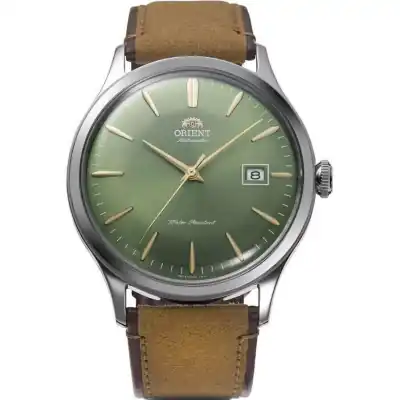Orient Bambino Version 4 Leather Strap Green Dial Automatic RA-AC0P01E10B RA-AC0P01E30B Men's Watch