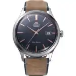 Orient Bambino Version 4 Classic Suede Leather Strap Navy Blue Dial Automatic RA-AC0P02L10B RA-AC0P02L30B Men's Watch