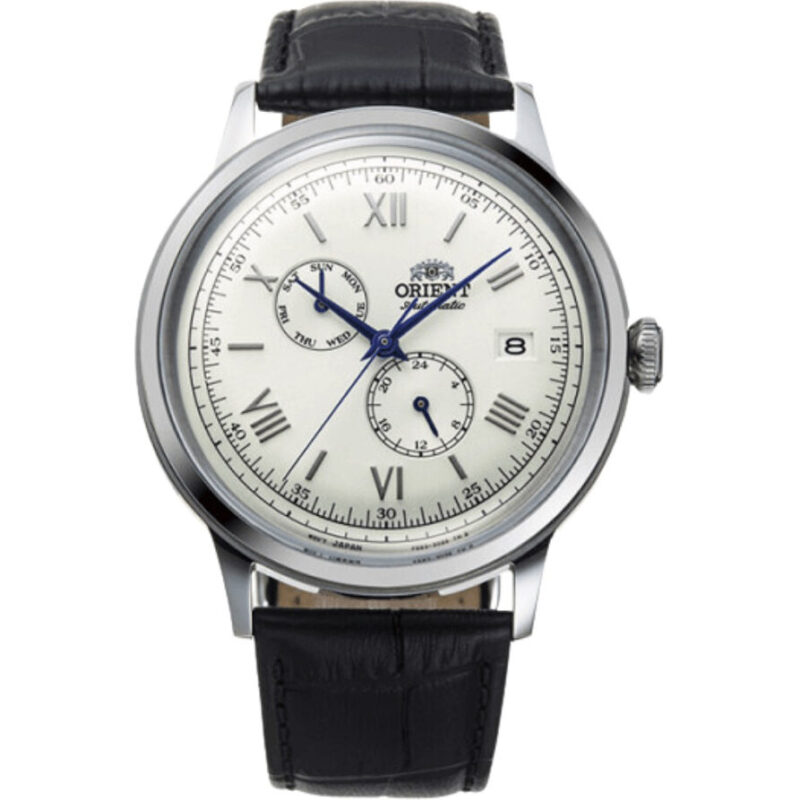 Orient Bambino Version 8 Classic Leather Strap White Dial Automatic RA-AK0701S10B RA-AK0701S30B Men's Watch