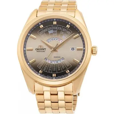 Orient Contemporary Multi Year Calendar Gold Tone Dial Automatic RA-BA0001G10B Men's Watch