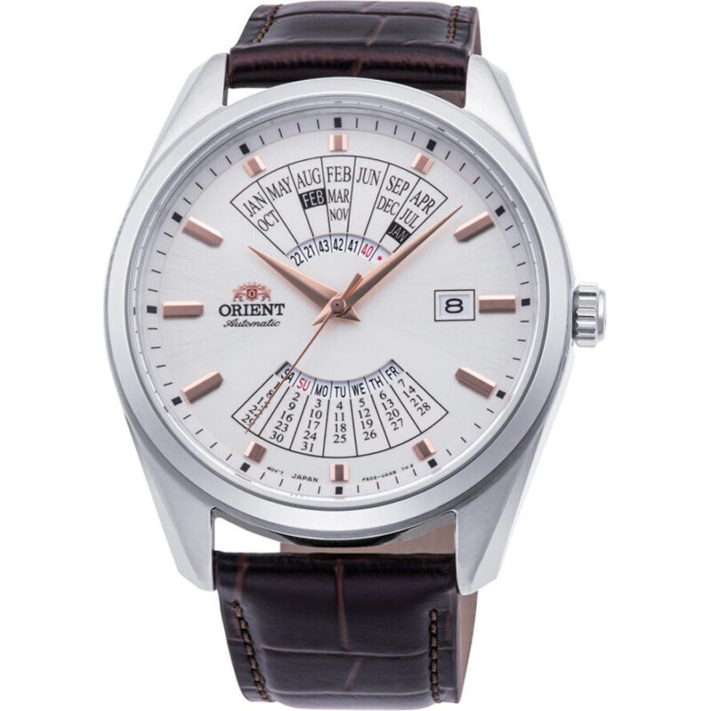 Orient Multi Year Calendar White Dial Leather Automatic RA-BA0005S10B RA-BA0005S30B Men's Watch