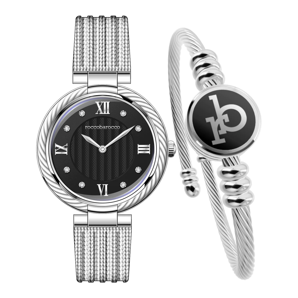 Roccobarocco RB.4469S-01M Women's Watch and Bangle Set 1 Roccobarocco RB.4469S-01M Ladies Watch and Bangle Set