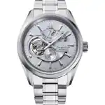 Orient Star Contemporary Stainless Steel Skeleton Silver Dial Automatic RE-AV0125S00B 100M Men's Watch