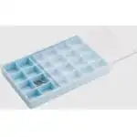 Scatola In Plastica 24 Scomparti Cm. 19 X 13 X 2 - Plastic Box With 24 Compartments. 19 X 13 X 2 Cm (RR025A) Unisex WATCHES