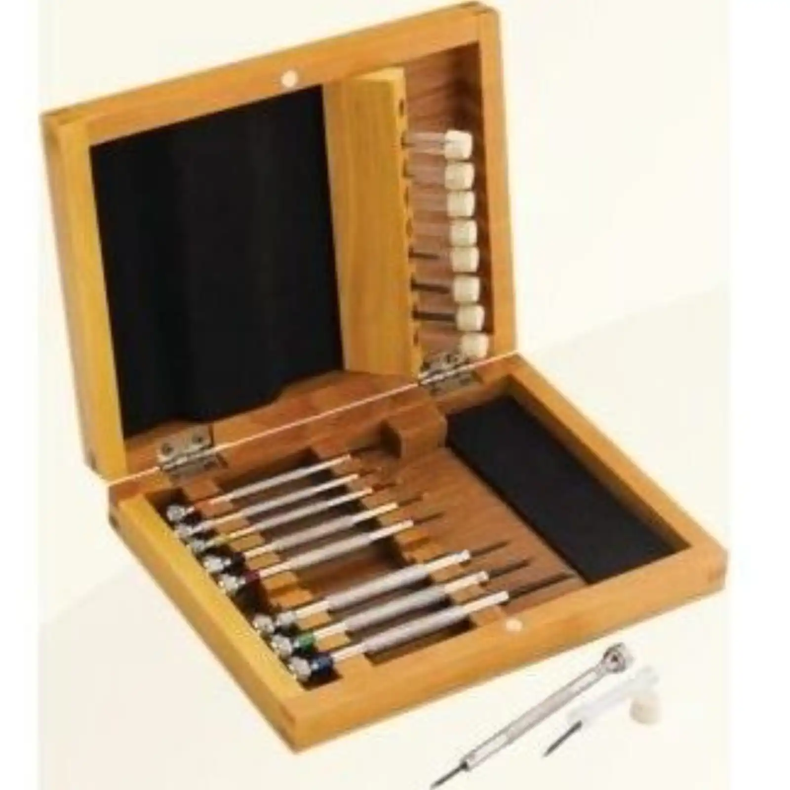 Scatola In Legno Con 9 Giraviti - Wooden Box With 9 Screwdrivers (RR403) Unisex WATCHES