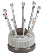 Kit 9 screwdrivers on a rotating base (s2096) Watch Repair Tools and lubes