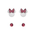 Disney Jewels Girl's / Women's 2 Sets of Earrings (S600149RPL-B-CS)