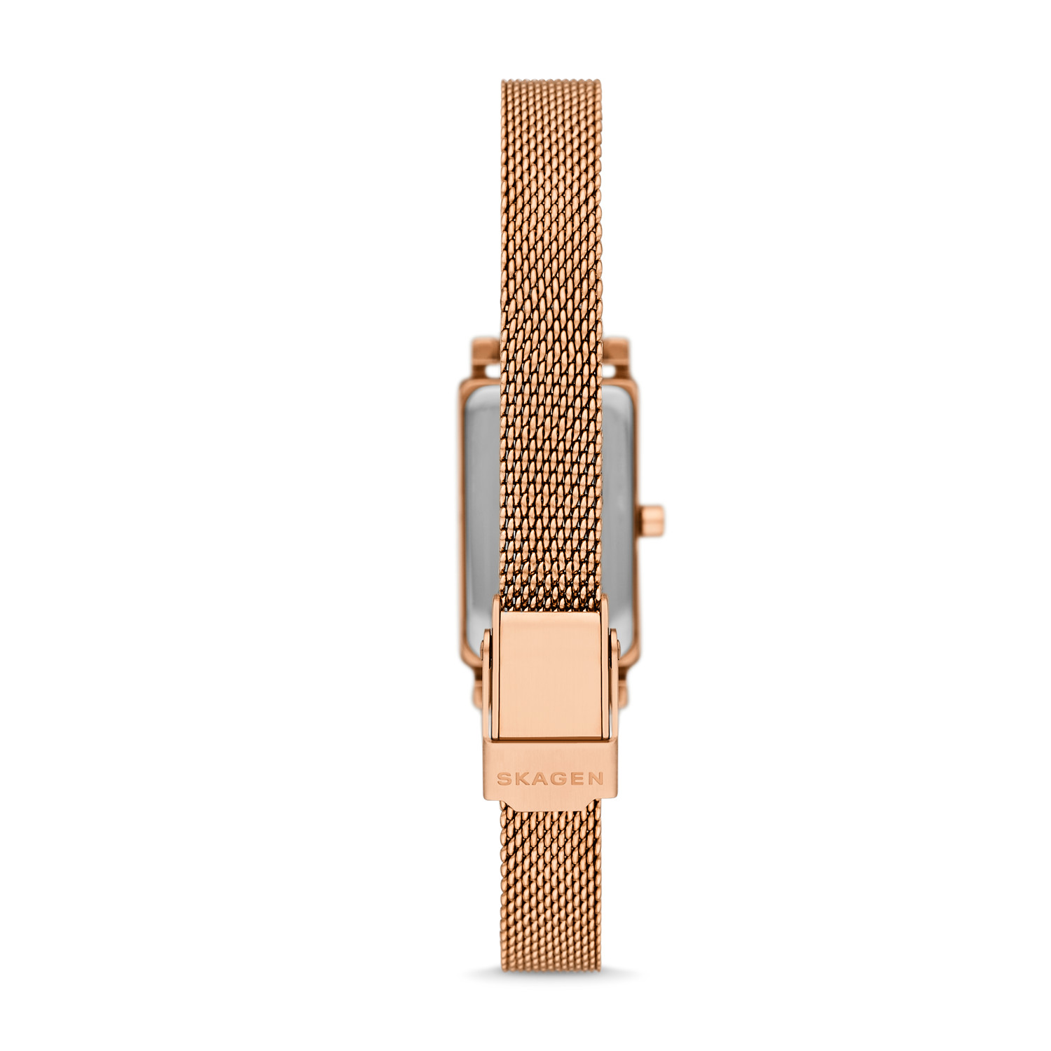 Skagen Hagen Micro Rose Gold Tone Stainless Steel White Dial Quartz SKW3148 Women's Watch