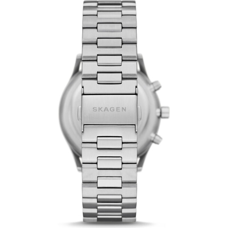 Skagen Holst Chronograph Stainless Steel Sunray Grey Dial Quartz SKW6926 Men's Watch