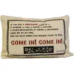 Cuscini Letterari - Copricuscino In Juta Lavata / Cotton Pillow Case Come In! - Size 38x25cm (SLEEP-C-08) Unisex FASHION ACCESSORIES