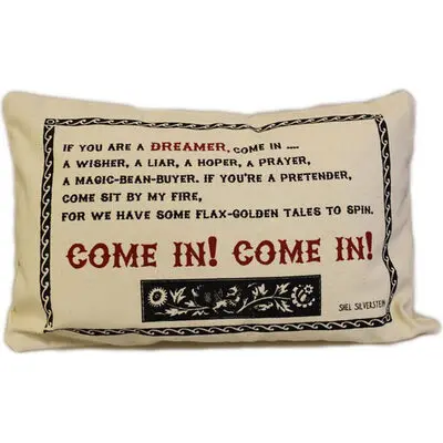 Cuscini Letterari - Copricuscino In Juta Lavata / Cotton Pillow Case Come In! - Size 38x25cm (SLEEP-C-08) Unisex FASHION ACCESSORIES