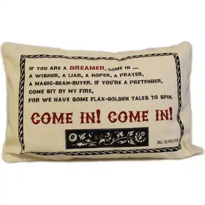 Cuscini Letterari - Copricuscino In Juta Lavata / Cotton Pillow Case Come In! - Size 38x25cm (SLEEP-C-08) Unisex FASHION ACCESSORIES
