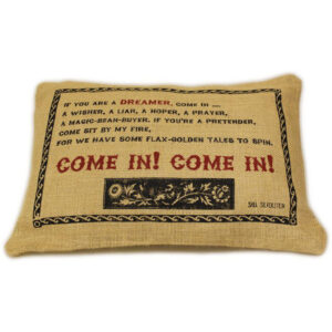 Cuscini Letterari - Copricuscino In Juta Lavata / Juta Washed Pillow Case Come In! - Size 38x25cm (SLEEP-J-08)  FASHION ACCESSORIES