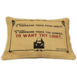 Cuscini Letterari - Copricuscino In Juta Lavata / Juta Washed Pillow Case Want Thy Light - Size 38x25cm (SLEEP-J-09)  FASHION ACCESSORIES