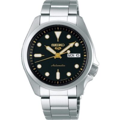 Seiko 5 Sports Black Dial Automatic SRPE57 SRPE57K1 SRPE57K 100M Men's Watch