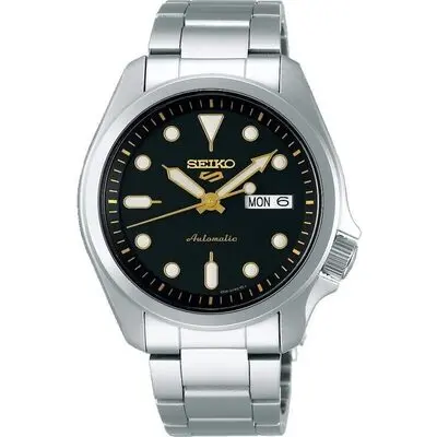 Seiko 5 Sports Black Dial Automatic SRPE57 SRPE57K1 SRPE57K 100M Men's Watch