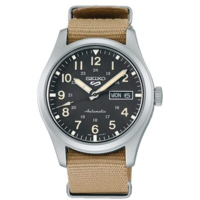 Seiko 5 Sports Field Black Dial Automatic SRPG35 SRPG35K1 SRPG35K 100M Men's Watch