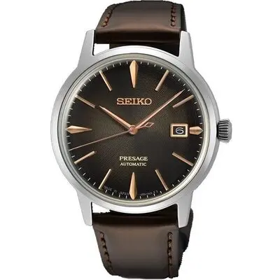 Seiko Presage Cocktail Time The Irish Coffee Charcoal Dial Automatic Srpj17j1 Men's Watch
