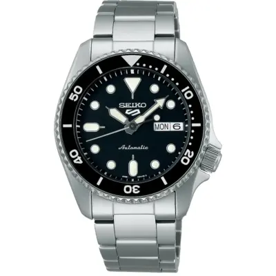 Seiko 5 Sports SKX Style Midi Black Dial Automatic SRPK29K1 100M Men's Watch