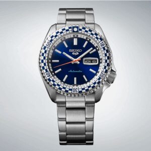 Seiko 5 Sports SKX Series Checker Flag Special Edition Petrol Blue Dial Automatic SRPK65K1 100M Men’s Watch - SRPK65K1