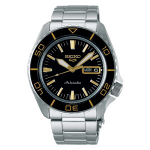 Seiko 5 Sports SKX Series Stainless Steel Black Sunray Dial Automatic SRPK99K1 100M Men's watch