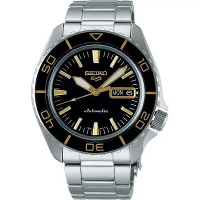 Seiko 5 Sports SKX Series Stainless Steel Black Sunray Dial Automatic SRPK99K1 100M Men's watch