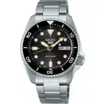 Seiko 5 Sports SKX Street Stonewash Stainless Steel Black Dial Automatic SRPL79K1 100M Men's Watch