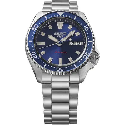Seiko 5 Sports SKX Redux Stainless Steel Blue Dial Automatic SRPL83K1 100M Men’s Watch - SRPL83K1