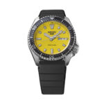 Seiko 5 Sports SKX Redux Silicone Strap Yellow Dial Automatic SRPL87K1 100M Men’s Watch - SRPL87K1