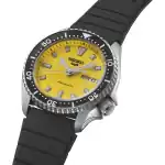 Seiko 5 Sports SKX Redux Silicone Strap Yellow Dial Automatic SRPL87K1 100M Men’s Watch - SRPL87K1