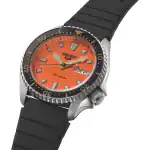 Seiko 5 Sports SKX Redux Silicone Strap Orange Dial Automatic SRPL89K1 100M Men’s Watch - SRPL89K1
