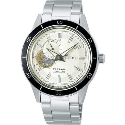 Seiko Presage Style 60's Open Heart Cream Dial Automatic SSA423 SSA423J1 SSA423J Men's Watch