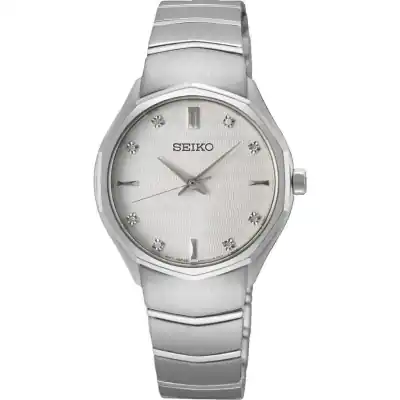 Seiko Conceptual Stainless Steel White Dial Quartz SUR615P1 Women's Watch