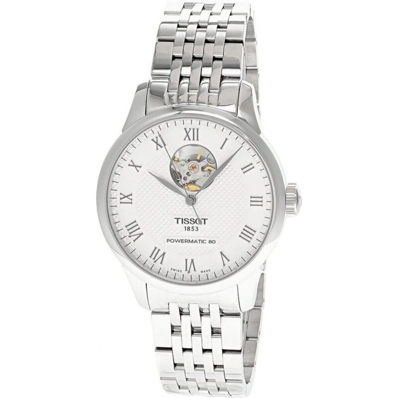 Tissot Le Locle Powermatic 80 Open Heart Silver Dial Automatic T006.407.11.033.02 Men's Watch