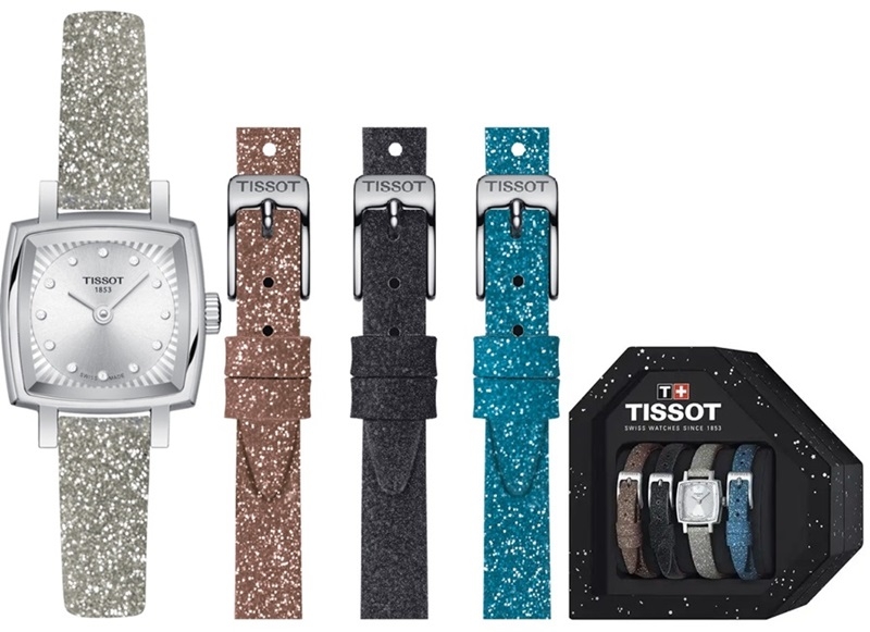 Tissot Lovely W-diamonds Special Pack + 3 Extra Straps (T0581091703602) Women's Watch