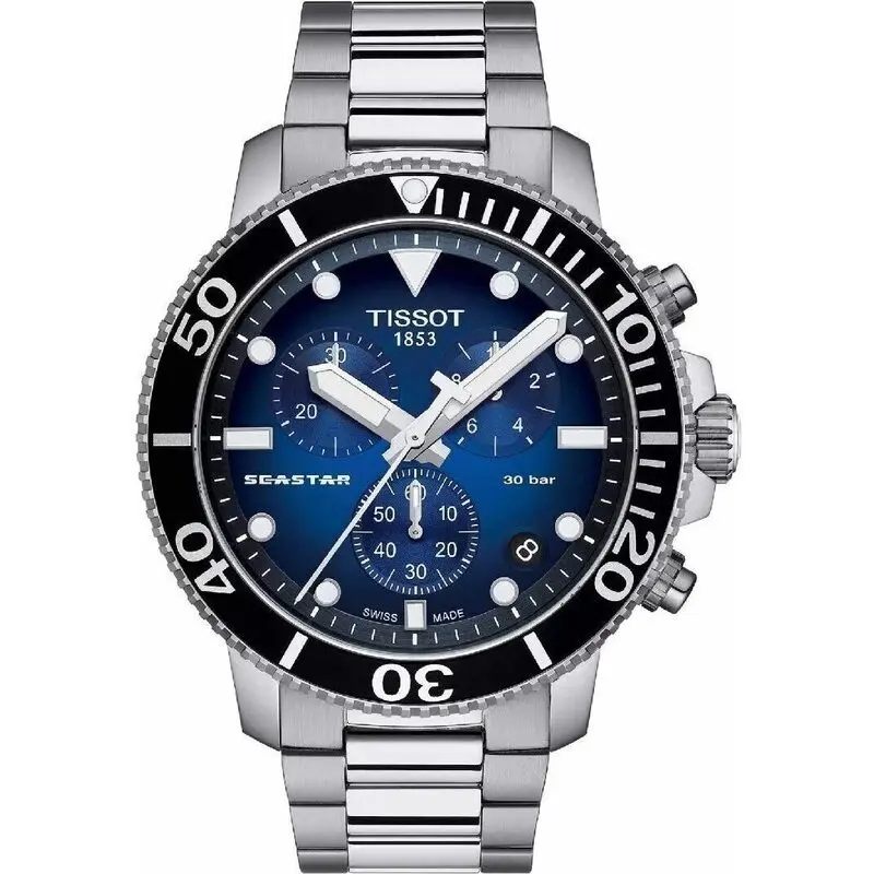 Tissot T-Sport Seastar 1000 Chronograph Quartz Diver's T120.417.11.041.01 T1204171104101 300M Men's Watch