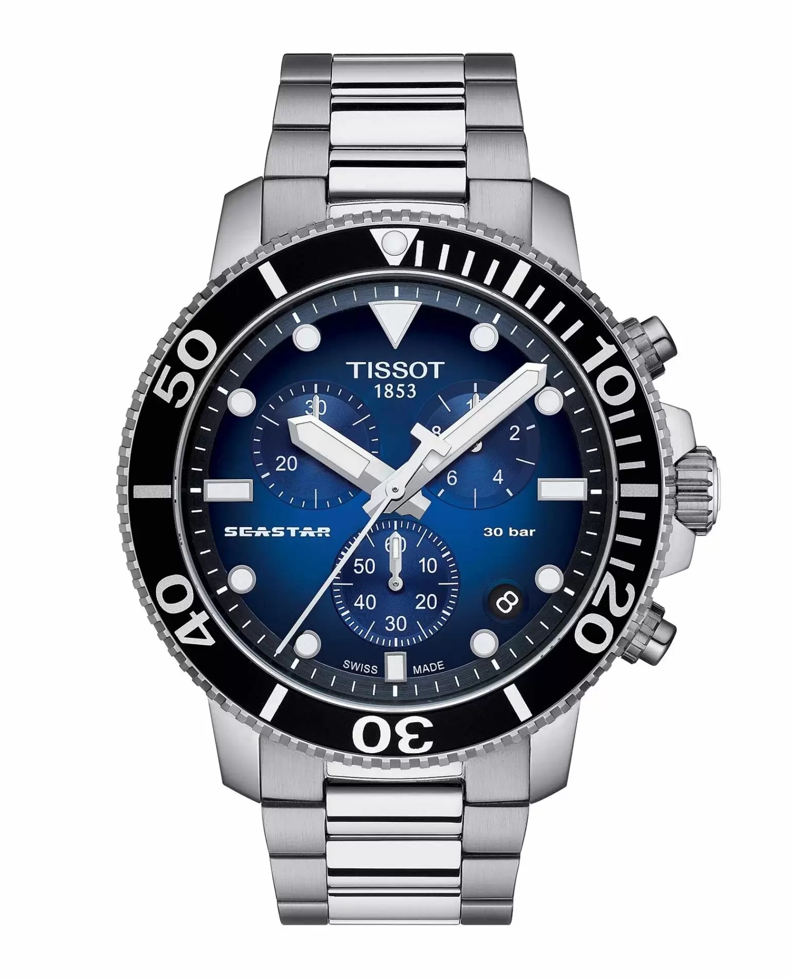 Tissot T-Sport Seastar 1000 Chronograph Quartz Diver's T120.417.11.041.01 T1204171104101 300M Men's Watch
