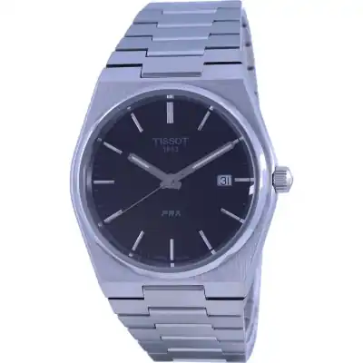Tissot T-Classic PRX Black Dial Quartz T137.410.11.051.00 T1374101105100 100M Men's Watch