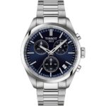 Tissot PR 100 Chronograph Stainless Steel Blue Dial Quartz T150.417.11.041.00 100M Men's Watch