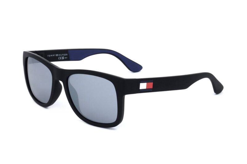 Tommy Hilfiger Sunglasses Th 1556_s Black Blue (TH 1556_S-D51 56-18-140) Men's EYEWEAR