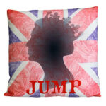 Cuscini Letterari - Copricuscino In Juta Lavata / Cotton Pillow Case  Jump - Size 40x40cm (UNIONJACK-C-01)  FASHION ACCESSORIES