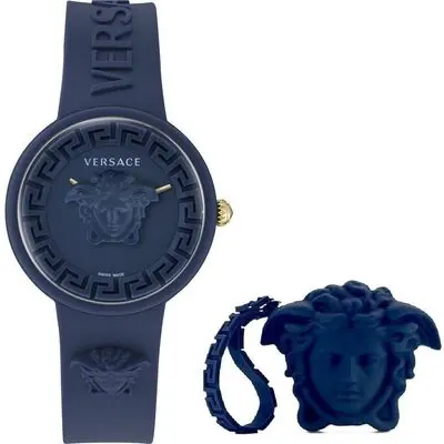 Versace Medusa Pop + Versace Blue Silicon Purse (VE6G00623) Women WATCHES
