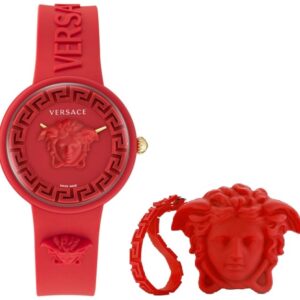 Versace Medusa Pop + Versace Red Silicon Purse (VE6G00723) Women WATCHES