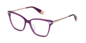 Furla Eyewear Unisex Eyeglasses (VFU581_0U55_54)