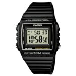 Casio Timeless Collection Sport Illuminator Wr 50m. Alarm. Chronograph - Black (W-215H-1AVDF) Unisex Watch