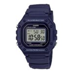 ?casio Timeless Collection Sport Illuminator Wr 50m. Alarm. Chronograph - Blue (W-218H-2AVDF) Men's Watch