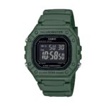Casio Timeless Collection Sport Illuminator Wr 50m. Alarm. Chronograph - Army Green (W-218H-3BVEF) Men's Watch