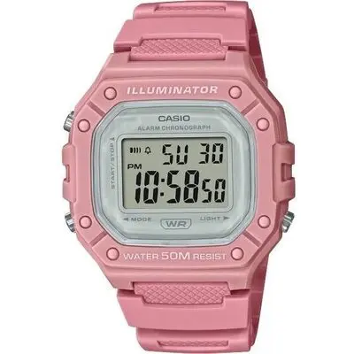 Casio Youth Digital Resin Quartz W-218HC-4A W218HC-4 Women's Watch
